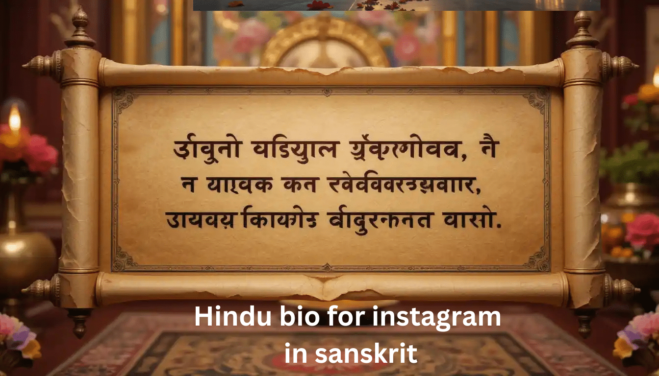 hindu bio for instagram in sanskrit